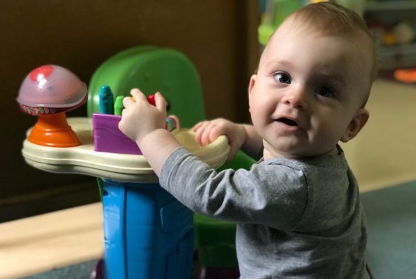 Exploration in the Little Fish room at Bright Kids Early Learning Centre in Nerang