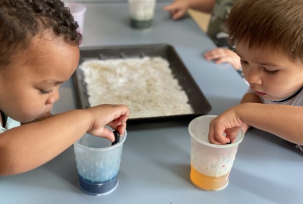 Kids love science in the Dolphins room at Bright Kids ELC in Nerang
