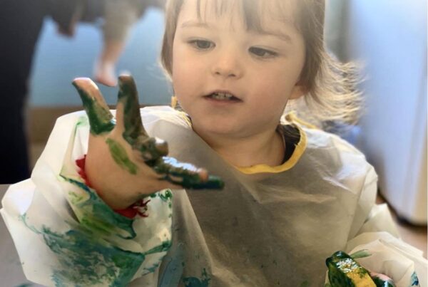 Sensory exploration in Little Fish room at Bright Kids ELC in Nerang
