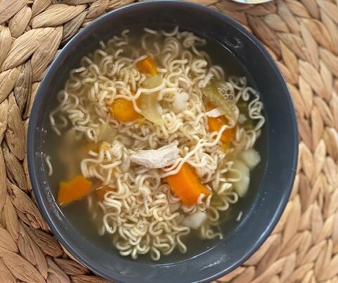 Hearty Chicken Noodle soup ont he menu at Bright Kids ELC in Nerang