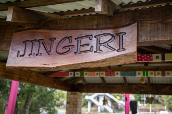 Jingeri sign at Bright Kids ELC in Nerang Jingeri sign at Bright Kids ELC in Nerang, indigenous program, aboriginal culture, best childcare centre, long daycare.
