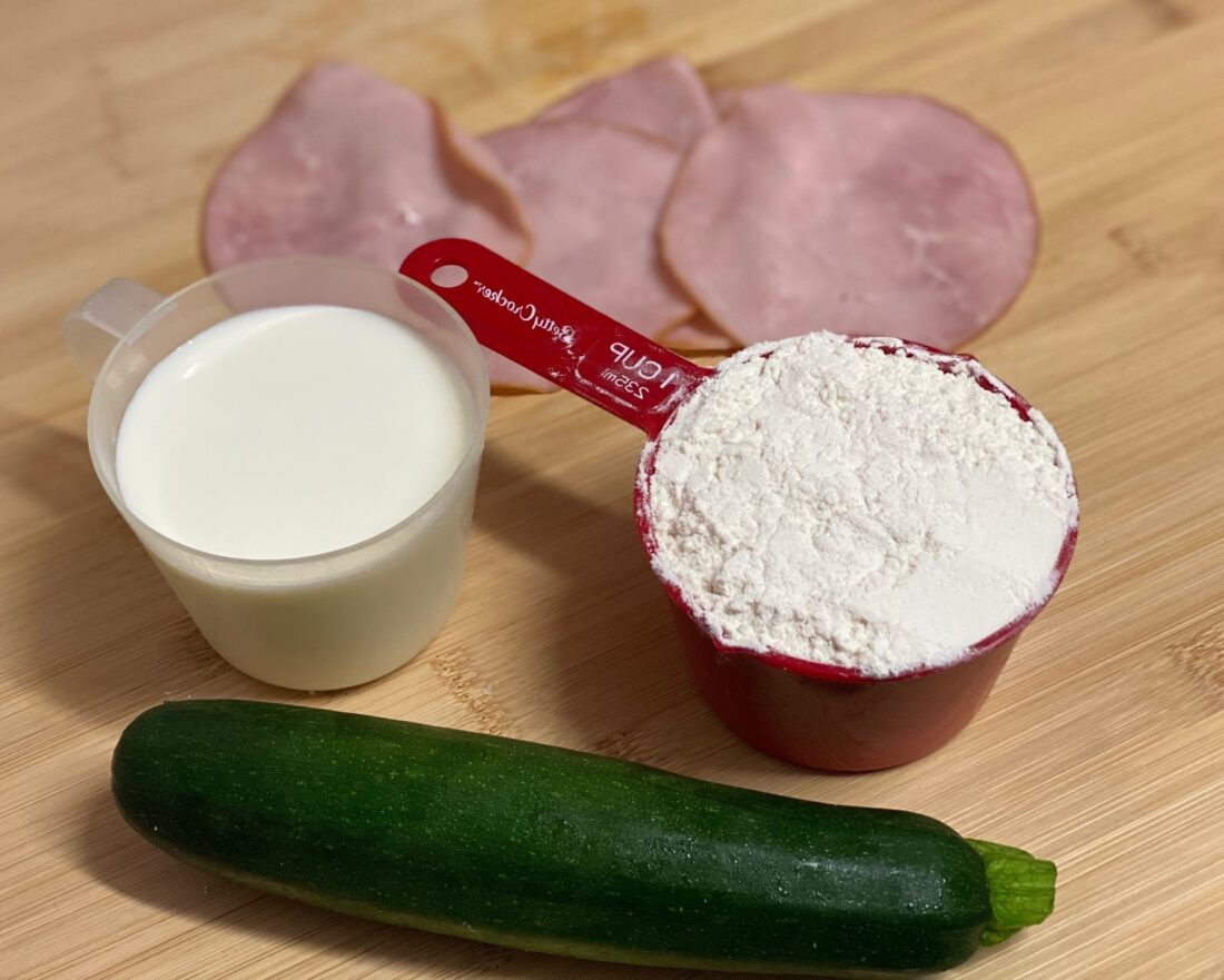 Ham & Zucchini Pikelets