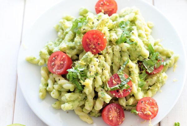 Creamy Avocado pasta for lunch at Bright Kids ELC in Nerang made by our centre cook. Meals made fresh on site daily. best childcare centre, long daycare centre.