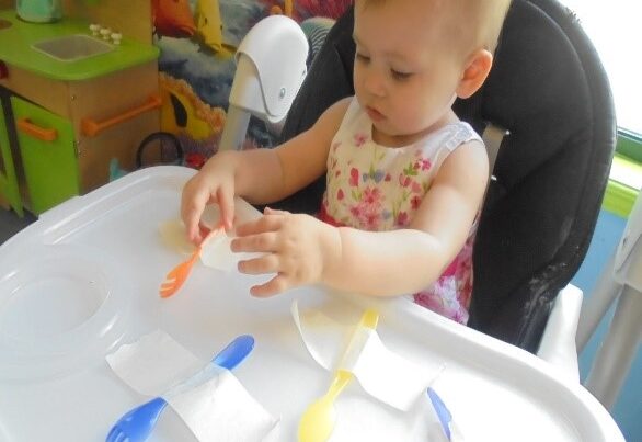 Fine motor and cognitive development in Little Fish room at Bright kids ELC in Nerang, best childcare centre, long daycare centre