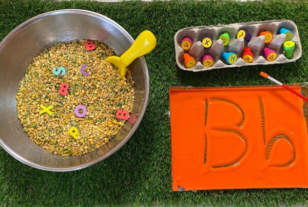 Alphabet activities in Sea Turtles room at Bright Kids ELC in Nerang, long daycare. Best childcare centre