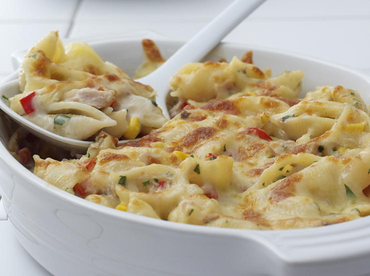 Tuna + Vegetable Pasta Bake