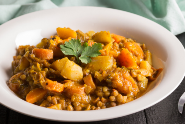 Lentil and vegetable curry made fresh at Bright kid centre in Nerang