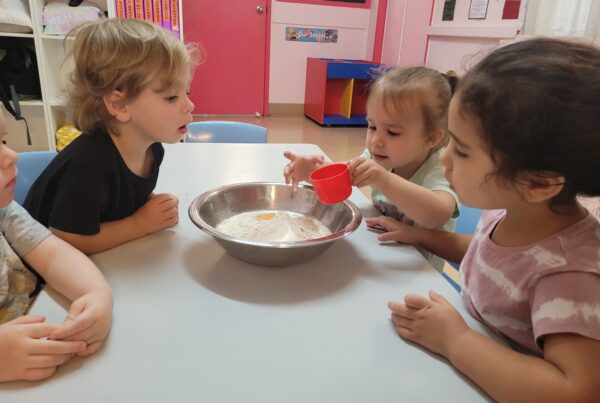 cooking in the snakes room at bright kids centre in nerang best childcare centre, long daycare