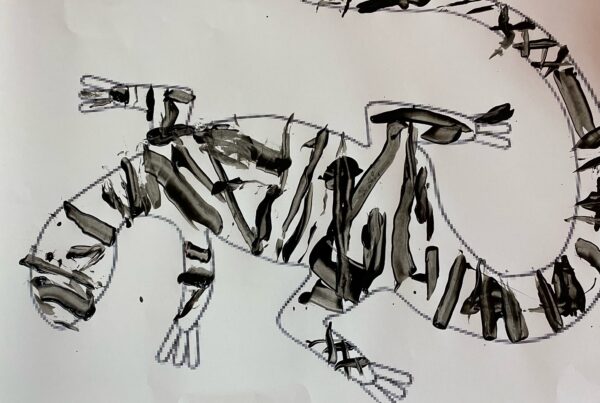 Aboriginal art by sea turtles children at Bright Kids Centre in Nerang best childcare centre long daycare