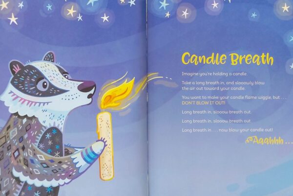 Breathwork in the dolphins room at Bright Kids centre in Nerang long daycare centre best childcare centre