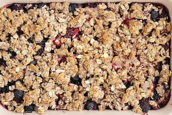A Berry yummy crumble recipe from the Bright Kids Centre kitchen in Nerang long daycare centre best childcare centre early childhood education